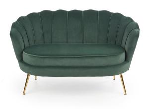 Sofa dwuosobowa tapicerowana zielona Amorinito XL