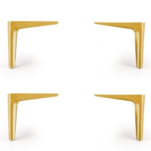 Nóżki do łóżka metalowe złote 15 cm Modulo