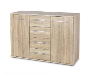 Komoda z szufladami i drzwiami dąb sonoma mat 40 cm Lima
