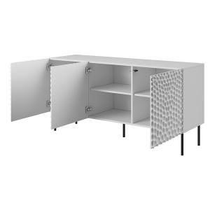Komoda z drzwiami biała mat 152 cm Cave