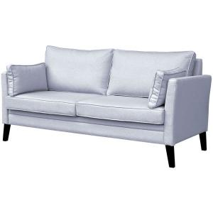 Sofa 3-osobowa tapicerowana jasnoszara Holly