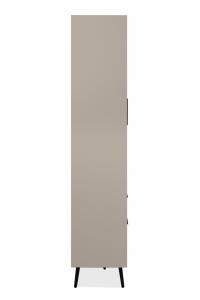 Witryna dwudrzwiowa z szufladami capuccino mat 90 x 185 cm Arona
