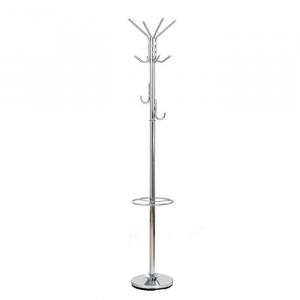 Wieszak stojący srebrny połysk 181 cm W24