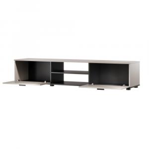 Szafka RTV kaszmir / czarna mat 180 cm Simple