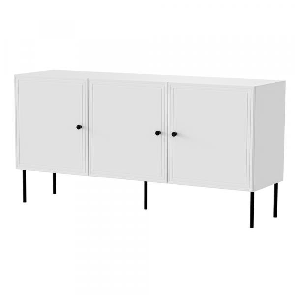 Komoda z drzwiami biały mat 150 cm Modena