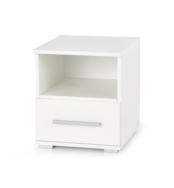 Szafka nocna biała wysoki połysk 40 cm Lima