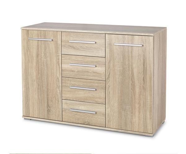 Komoda z szufladami i drzwiami dąb sonoma mat 40 cm Lima