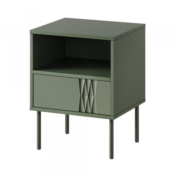 Komplet szafek nocnych zielony mat 44 cm Aurelia