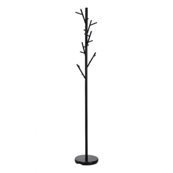 Wieszak stojący czarny mat 176 cm W33