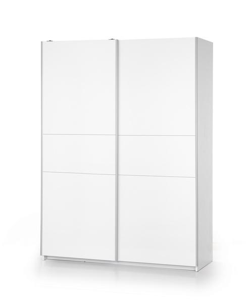 Szafa przesuwna biała połysk 153 x 210 cm Lima