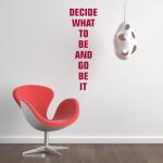 Szablon malarski decide what to be an go be it 19sm51