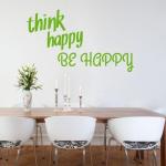 Think happy be happy 1744 naklejka samoprzylepna