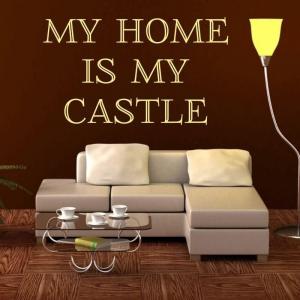 My home is my castle 1727 szablon malarski