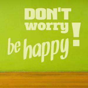 Don't worry be happy 1719 naklejka samoprzylepna