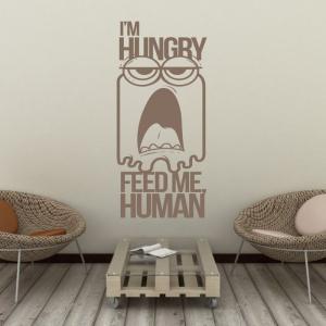 Szablon malarski i am hungry feed me human 19sm11