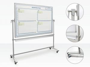 Tablica magnetyczna obrotowo-jezdna 150x100 cm z twoim nadrukiem standard