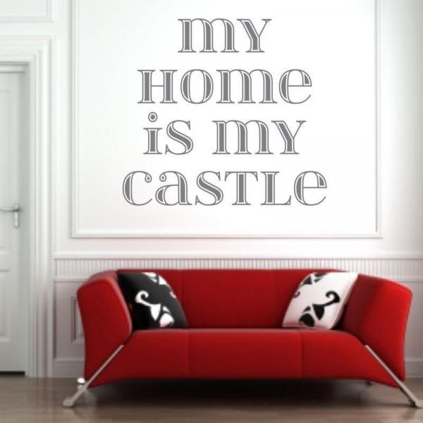 My home is my castle 1725 szablon malarski