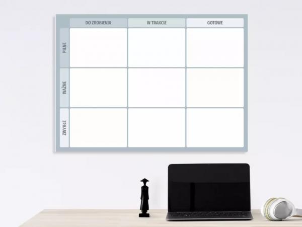 Tablica suchościeralna lean kanban board 116