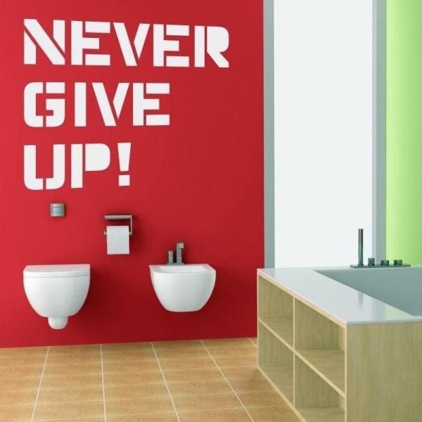 Never give up 1715 szablon malarski