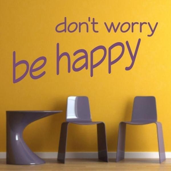 Don't worry be happy 1735 naklejka samoprzylepna