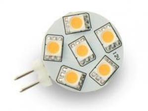 Żarówka LED - 6 - SMD5050 - G4 - 12V - 1,2W - biały ciepły LE