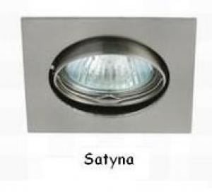 Oprawa stropowa - kwadrat - gniazdo GU10 na 230V - ruchoma - satyna