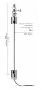 Zestawy mocowań (do płyt z drewna, MDF, do blachy, szkła) - W8 - 42606 42606