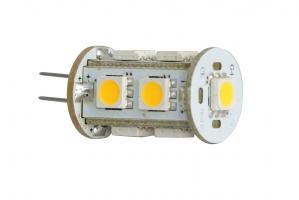Żarówka LED G4 5050 x9 12V 1.8W 110lm Biała Ciepła - słupek
