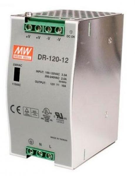 Zasilacz mean well 12V DIN - 10A