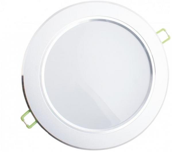 Oprawa stropowa DOWNLIGHT LED 9W - 3000K biały ciepły obudowa srebrna