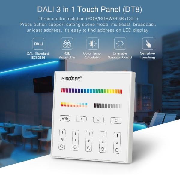 DP3S - DALI Dimming Touch Panel