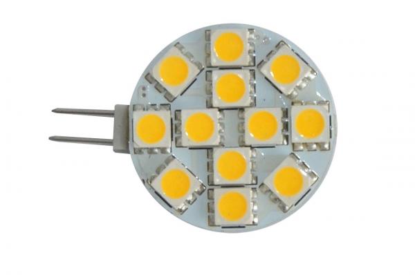 Żarówka LED G4 12V 2W 140lm Biała zimna - okrągła