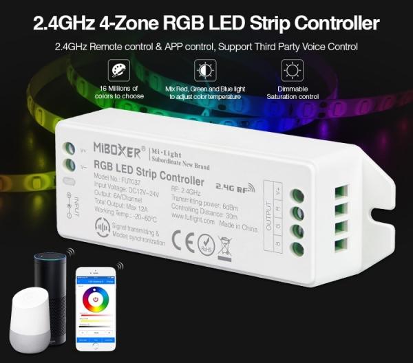 Ściemniacz LED, sterownik RGB - FUT037M - MILIGHT do taśm RGB