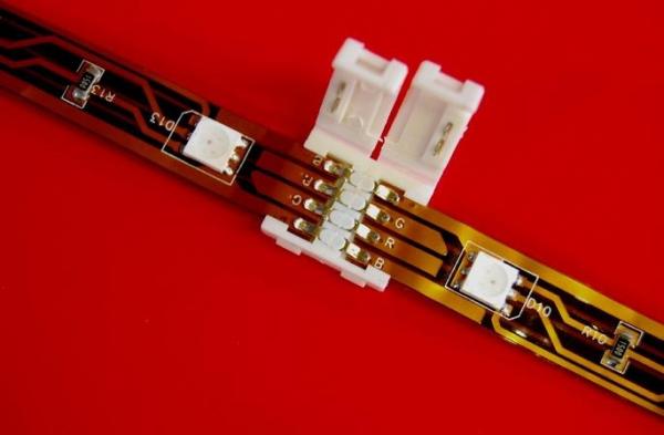 Złączka podwójna do taśmy LED RGB 10 mm