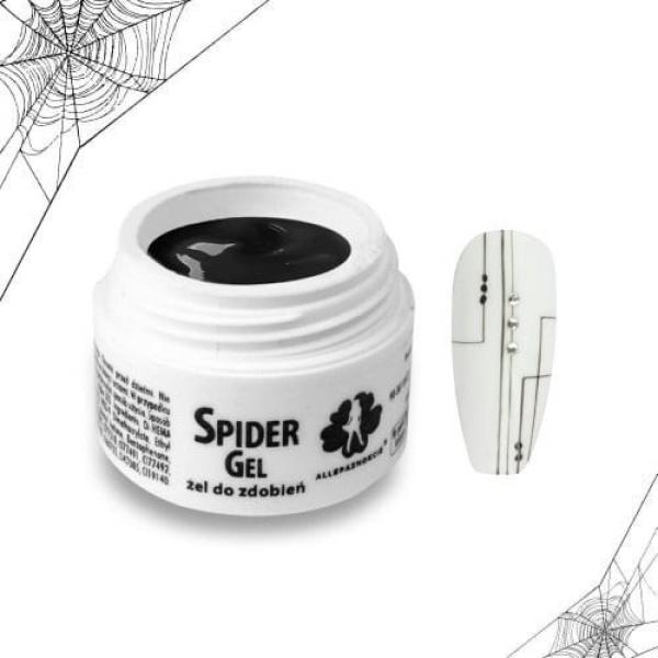 Żel do zdobień Spider Gel Black 3ml