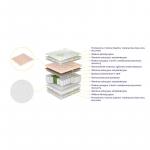 Materac kieszeniowy 7-stref Salsa 180x200 cm, dwustronny, H4/H3, 20 cm