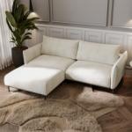 Sofa rozkładana Bueno, czarne nóżki