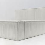 Łóżko tapicerowane Maxim 160x200 cm ze stelażem i pojemnikiem, jasnoszare, sztruks