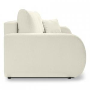 Sofa rozkładana Baloo z pojemnikiem, kremowa, boucle