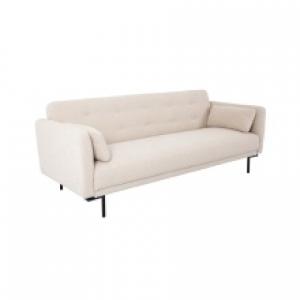 Sofa rozkładana Amber jasnobeżowa, boucle