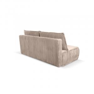 OU-1535 Sofa rozkładana Sofuto z pojemnikiem, ciemnobeżowa, sztruks
