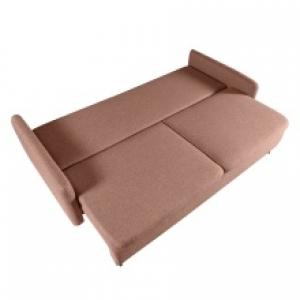 Sofa rozkładana Prasto z pojemnikiem, terakota