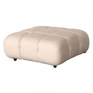 OU-1565 Otomana modułowa Fluf Big 96 cm jasnobeżowa, welurowa