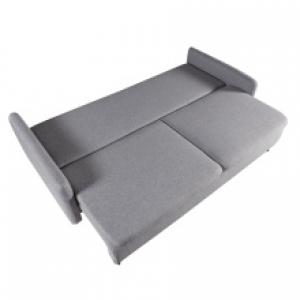 Sofa rozkładana Prasto z pojemnikiem, szara