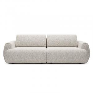 Sofa z funkcją spania i pojemnikiem Pocket, beżowoszara