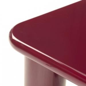 Stolik kawowy Cherry 70 cm, burgund/wiśnia, glossy