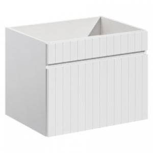 Szafka pod umywalkę Iconic White 60 cm, biała, lamele