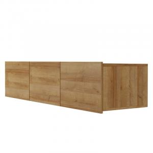 Szafka RTV Calabrini 150 cm, wisząca/stojąca, dąb złoty