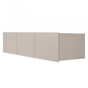 Szafka RTV Calabrini 150 cm, wisząca/stojąca, kaszmirowa