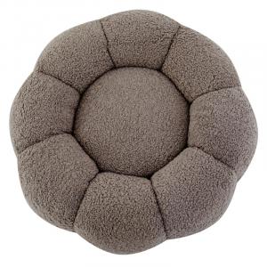 Puf Perugia, cappuccino, boucle, obłe kształty